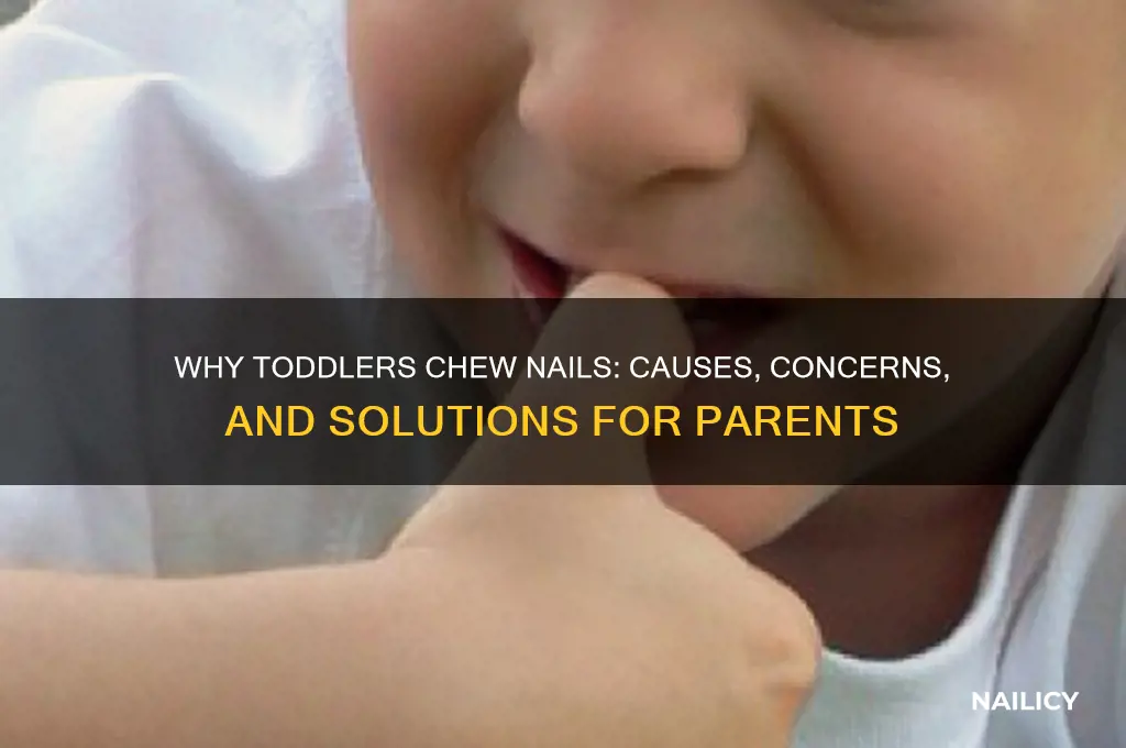 why does my toddler chew her nails