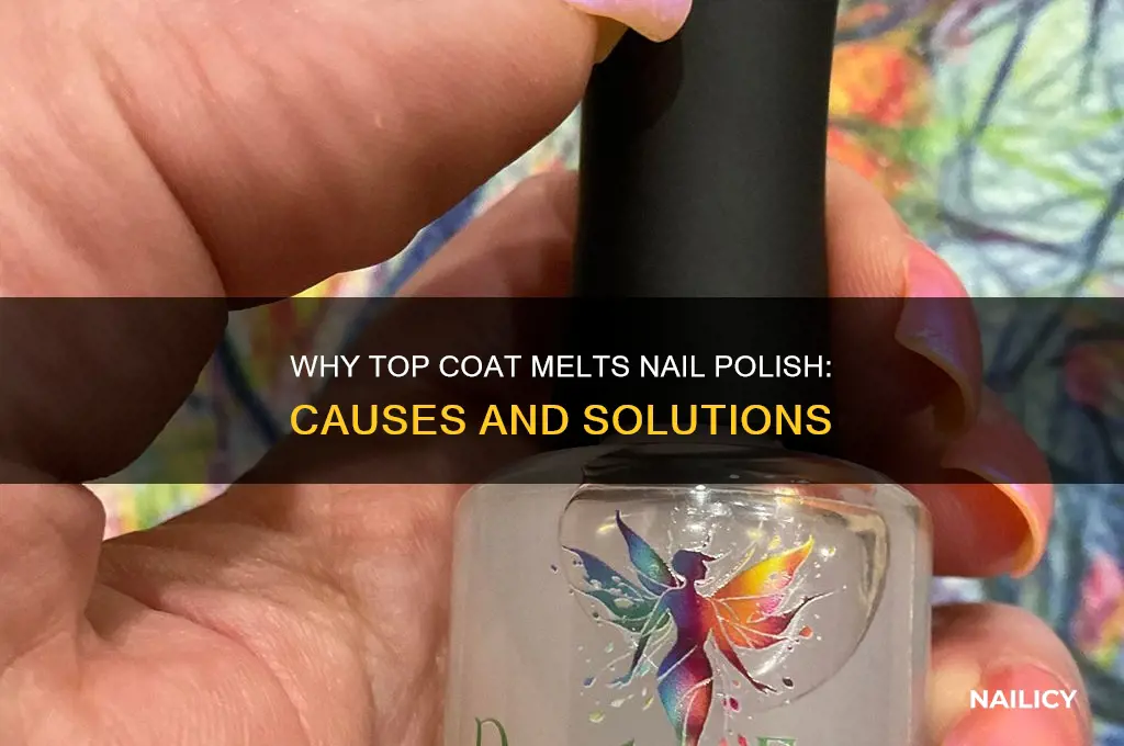 why does my top coat melt my nail polish