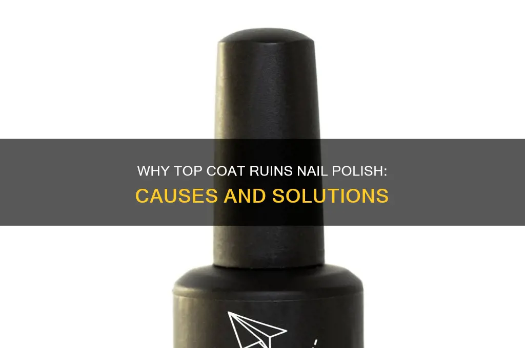 why does my top coat take off my nail polish
