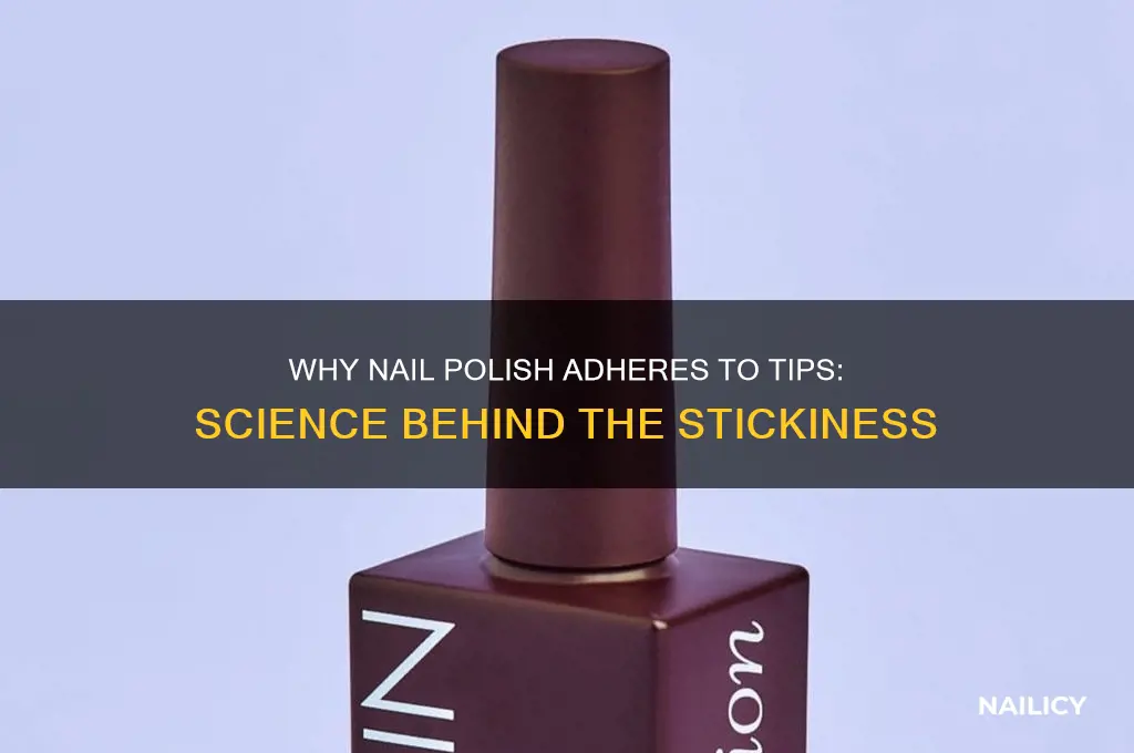 why does nail polish stick to tips