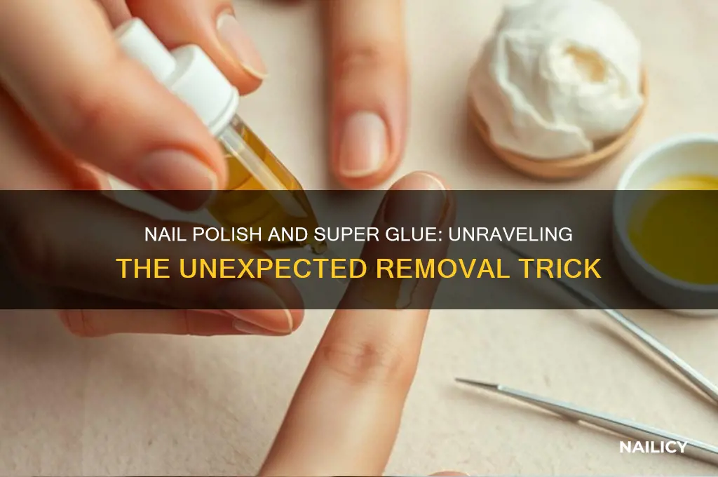 why does nail polish take super glue off