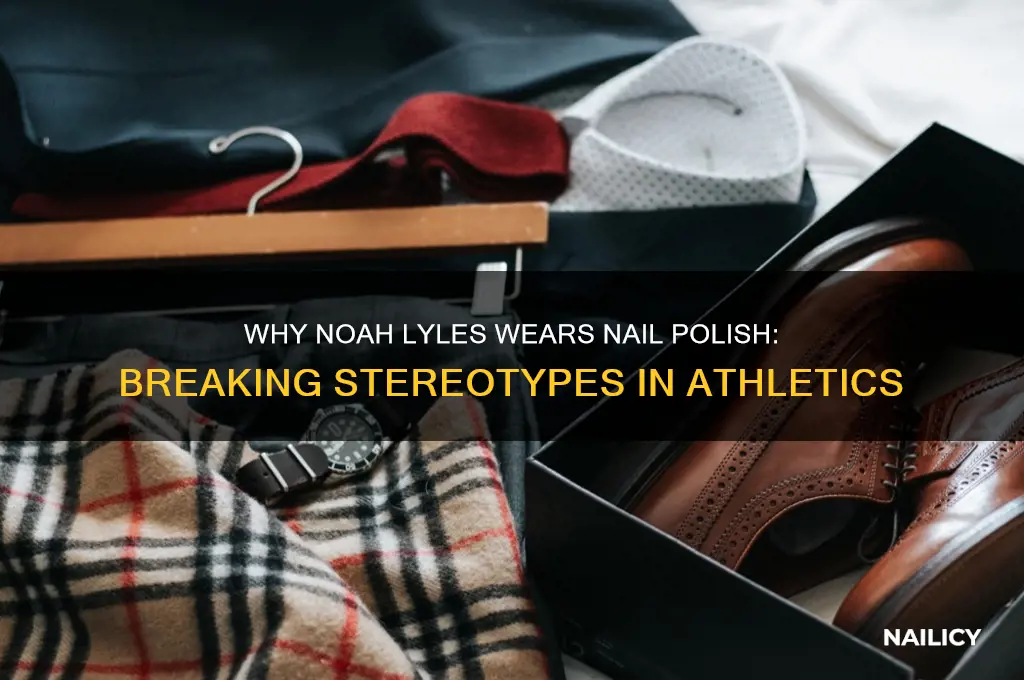 why does noah lyles wear nail polish