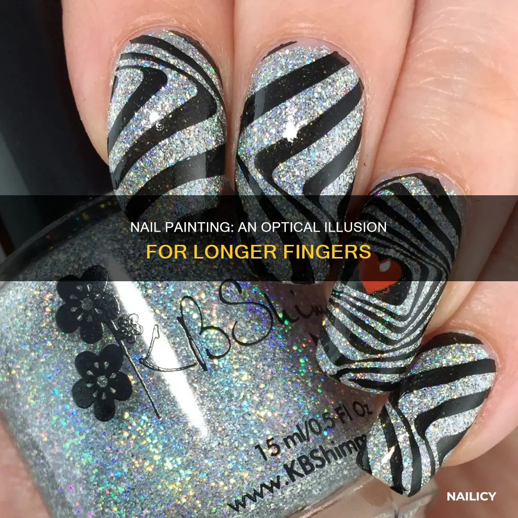 why does painting your nails make your fingers look longer
