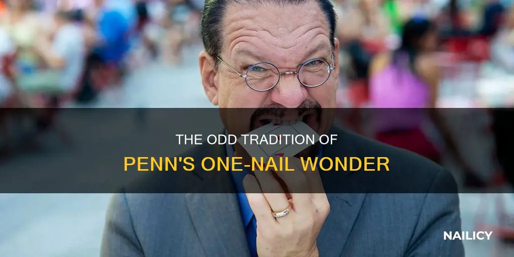 why does penn color 1 finger nail