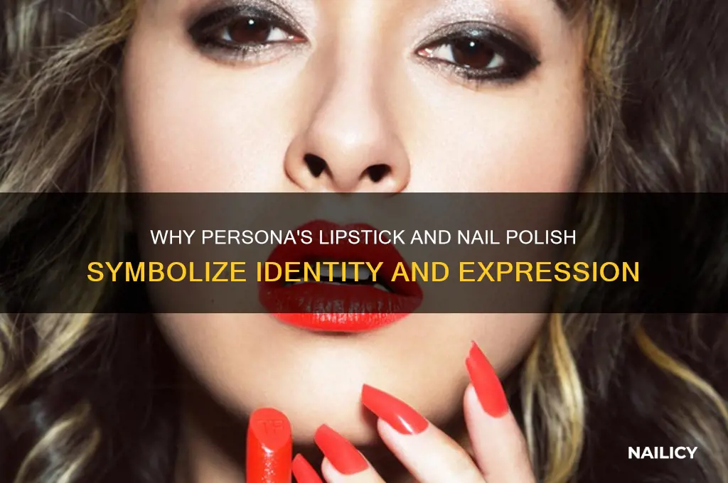 why does persona wear lipstick and nail polish