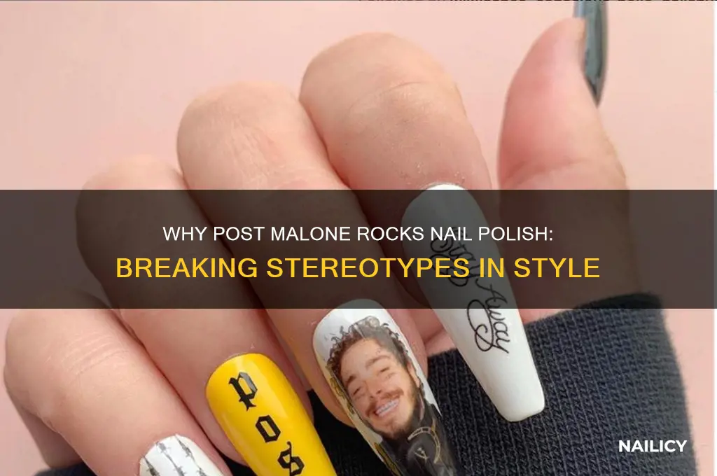 why does post malone wear nail polish