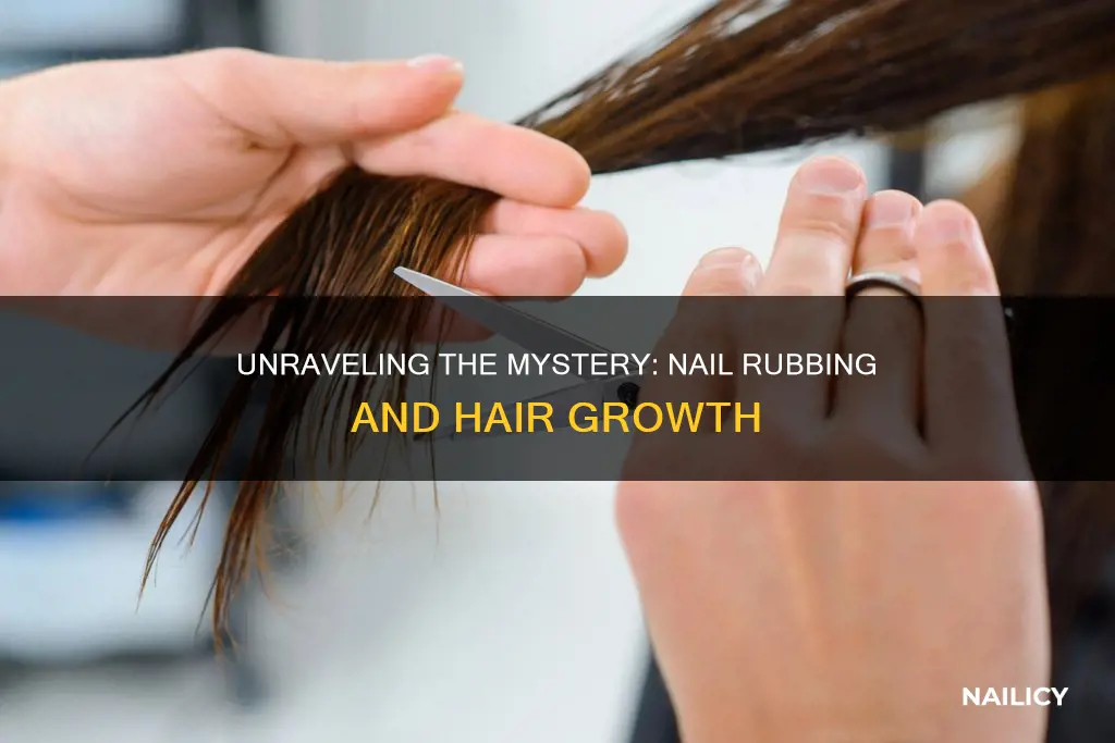 why does rubbing finger nails help hair grow