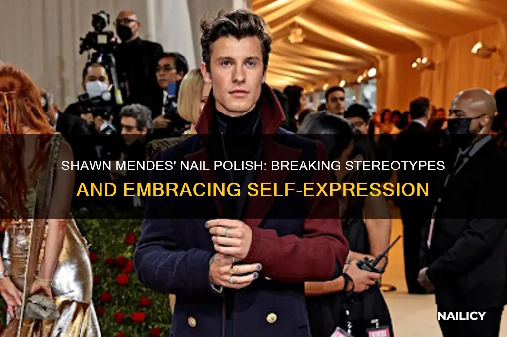 why does shawn mendes wear nail polish