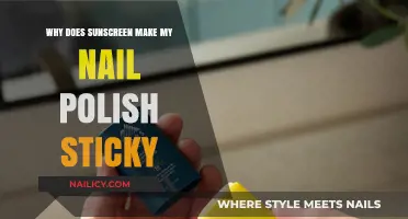 Sunscreen and Sticky Nail Polish: Unraveling the Unexpected Connection