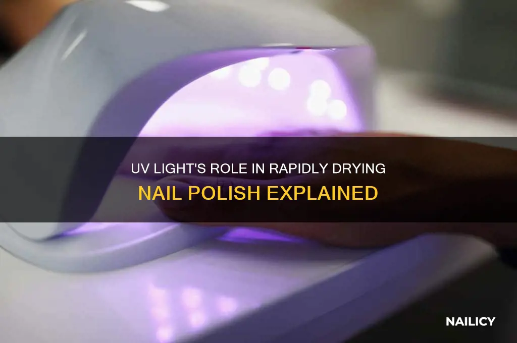 why does uv light dry nail polish