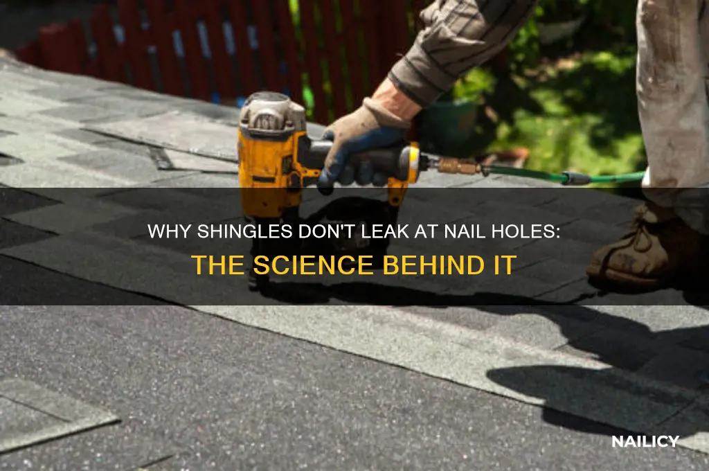 why dont shingles leak at the nail hole