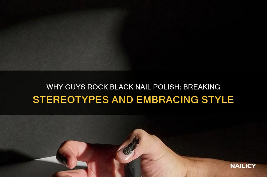 why guys use black nail polish