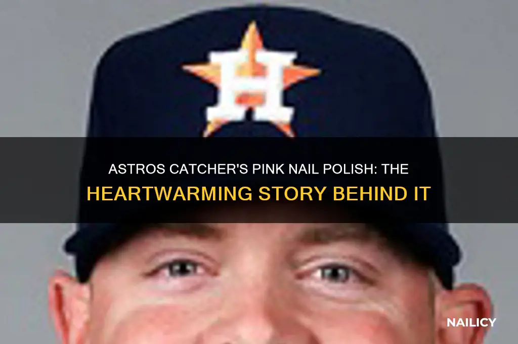 why is astros catcher wearin pink nail polish