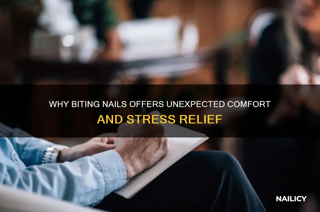 why is bitting nails comforting