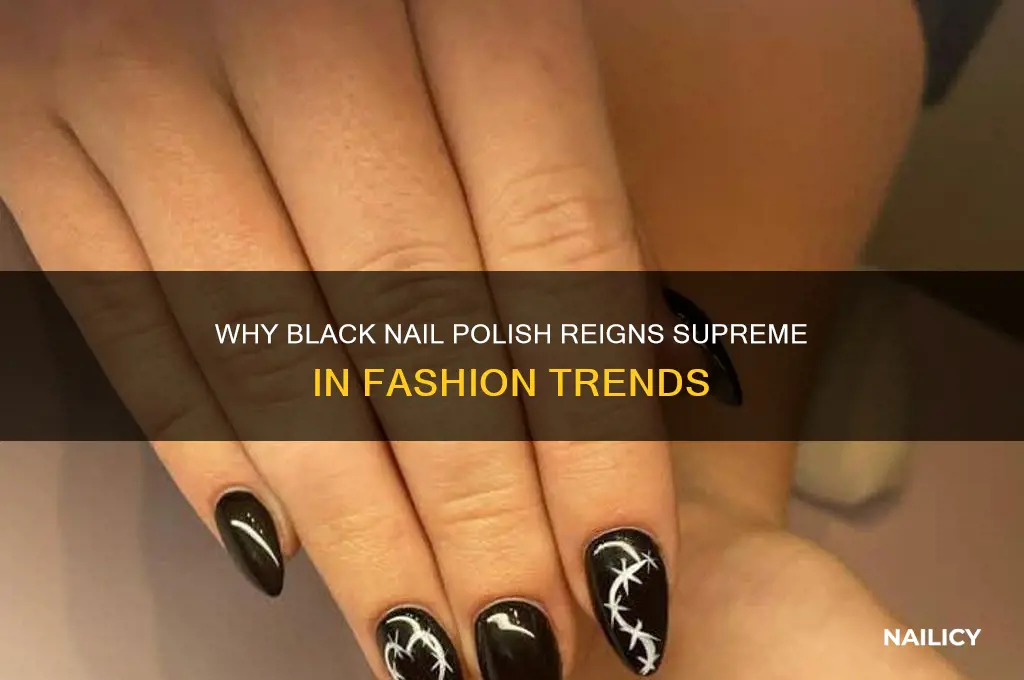 why is black nail polish popular