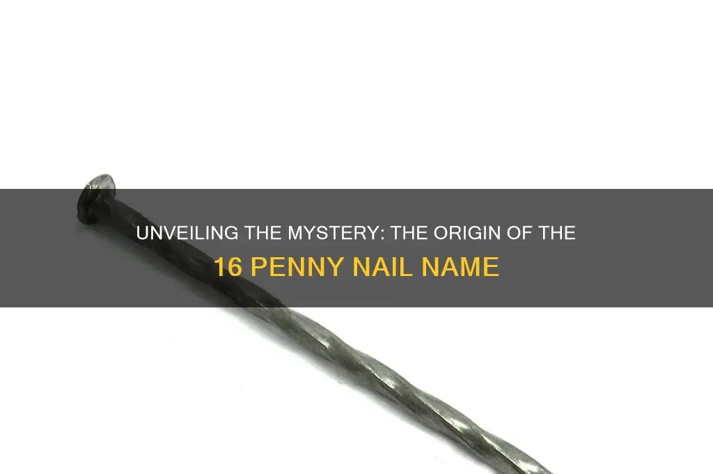why is it called a 16 penny nail