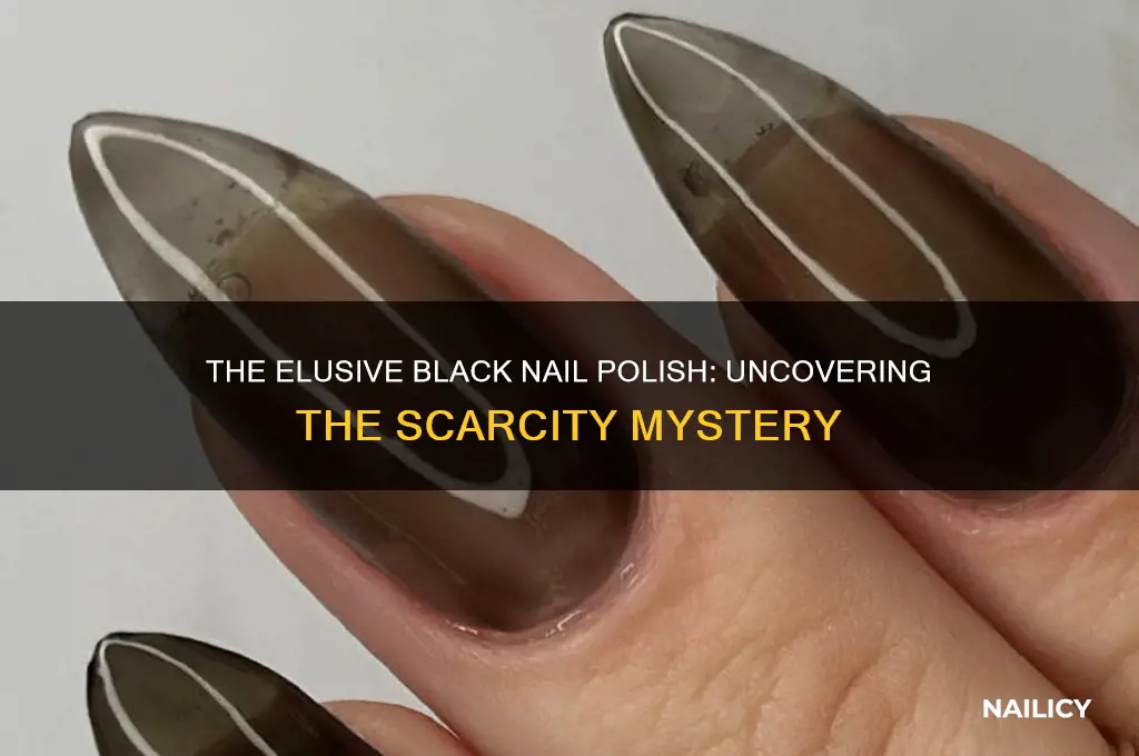 why is it hard to find black nail polish