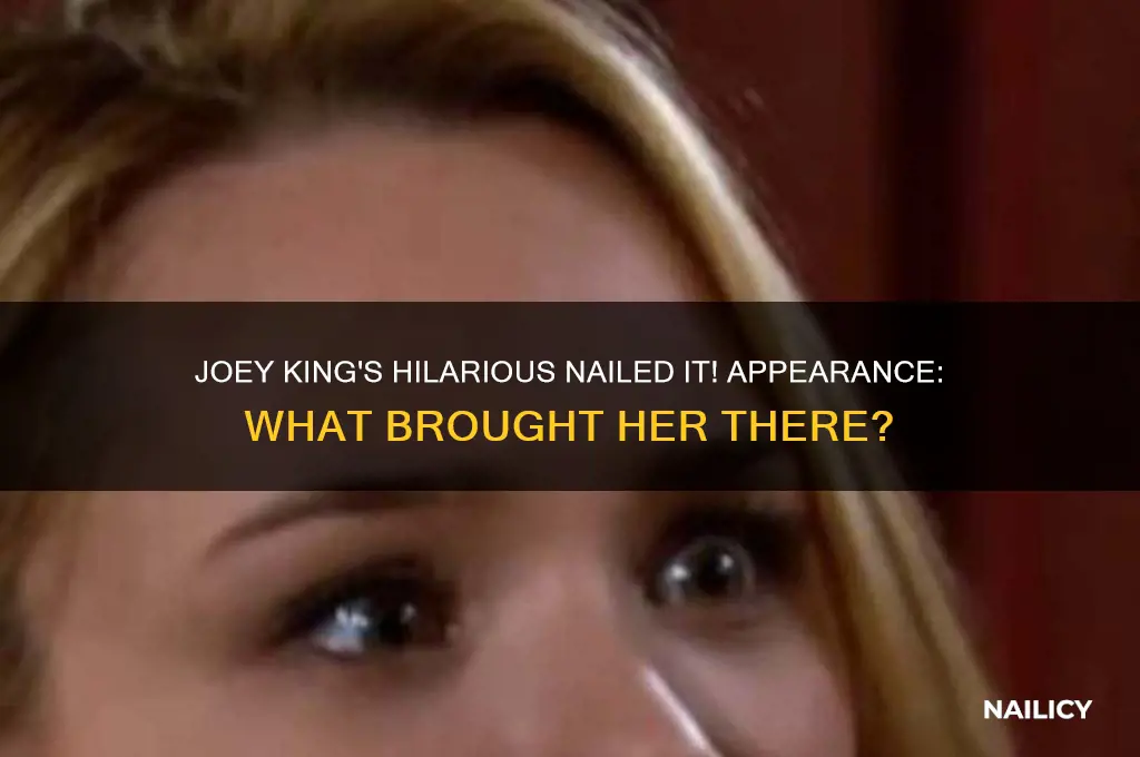 why is joey king on nailed it