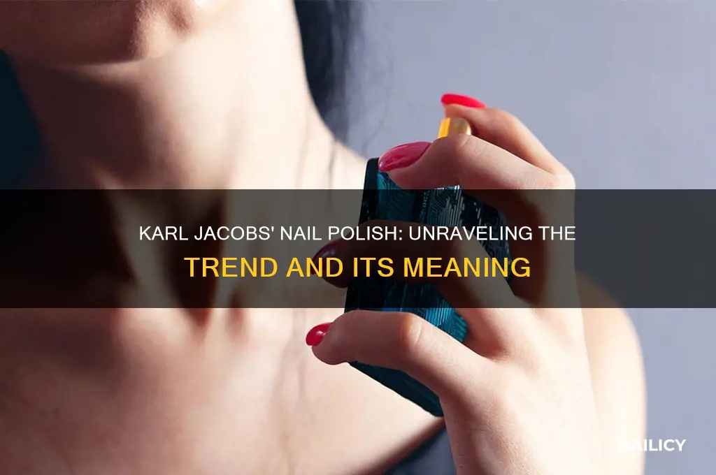 why is karl jacobs wearing nail polish