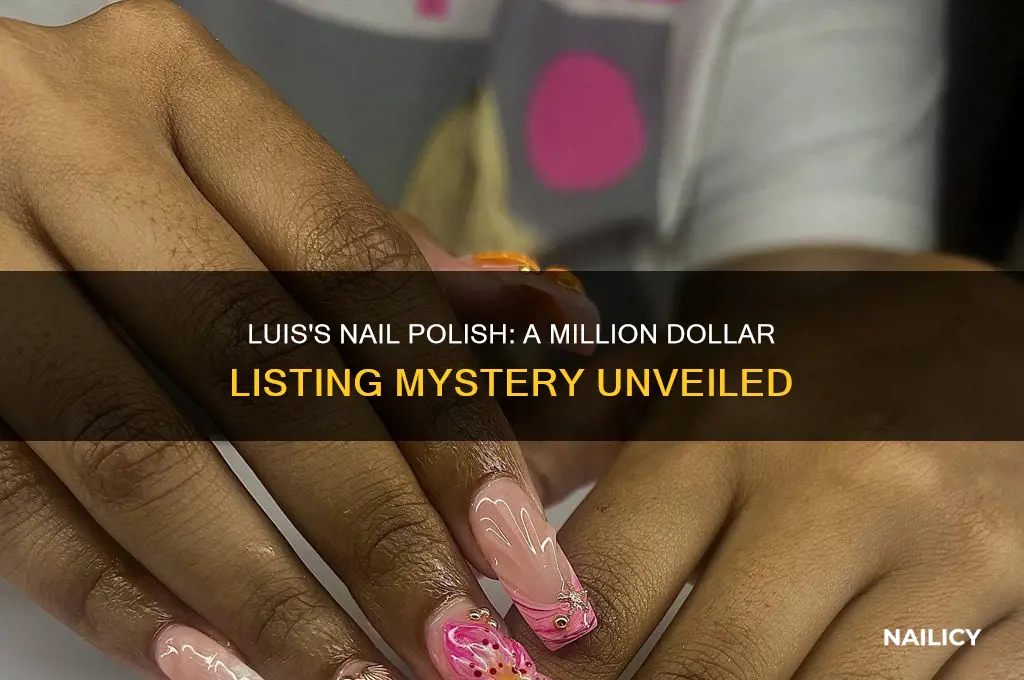 why is luis from million dollar listing wearing nail polish