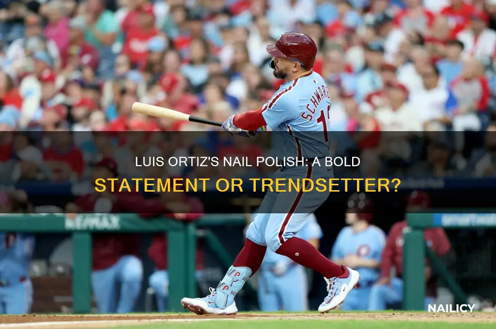 why is luis ortez wearing nail polish