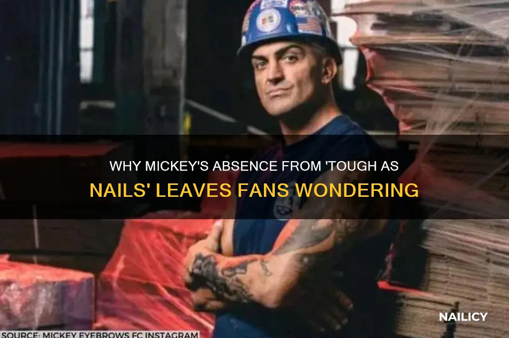 why is mickey not on tough as nails