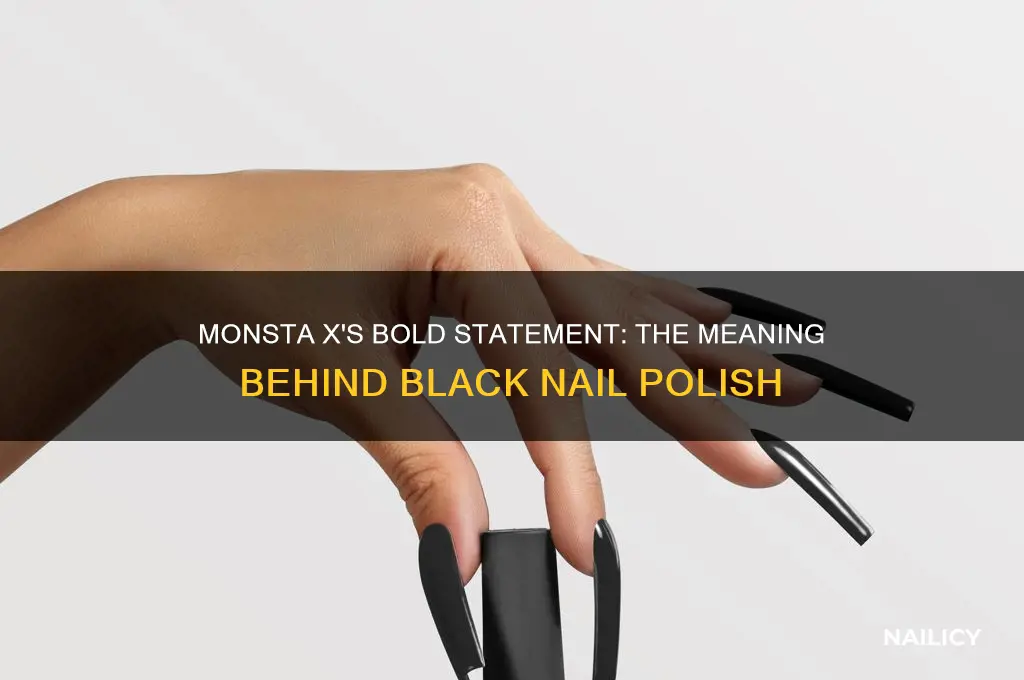 why is monsta x im wearing black nail polish