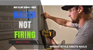 Troubleshooting Your Dewalt Brad Nailer: Why It's Not Firing