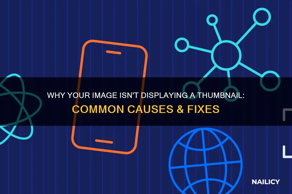 why is my image showing no thumb nail