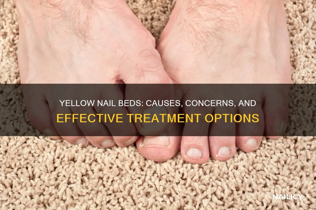 why is my nail bed turning yellow