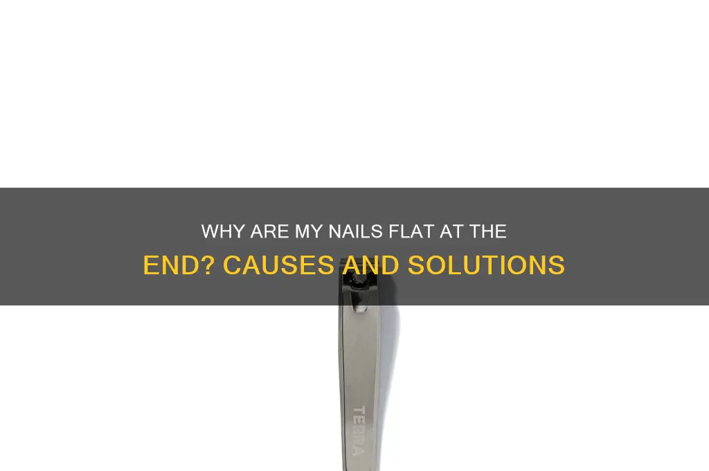 why is my nail flat at the end