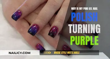 Gel Nail Polish Mystery: Pink to Purple Transformation