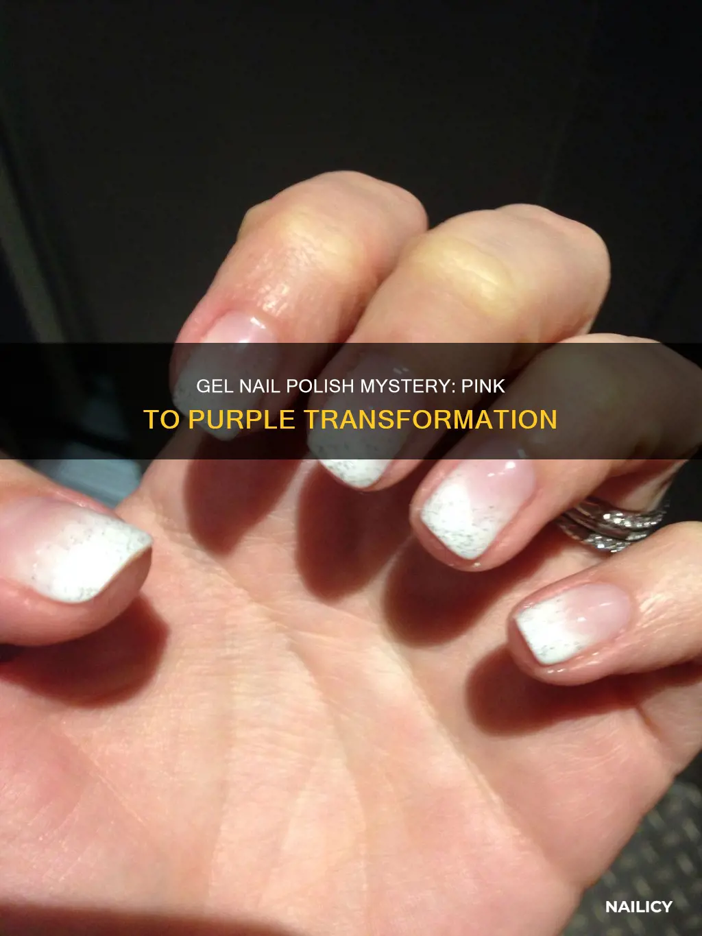 why is my pink gel nail polish turning purple