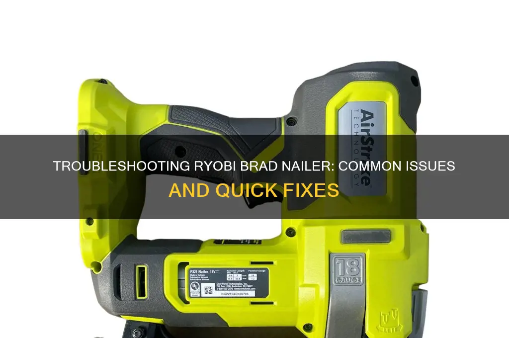 Ryobi Brad Nailer Not Firingnull