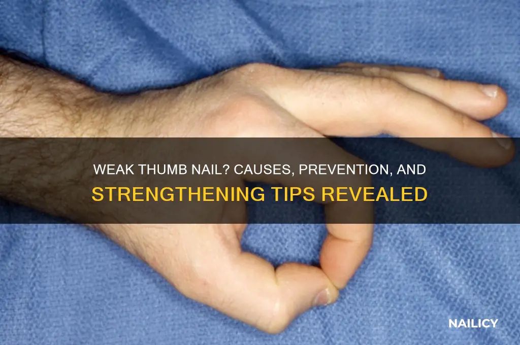 why is my thumb nail so weak