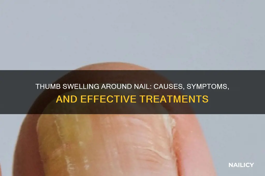 why is my thumb swollen around the nail