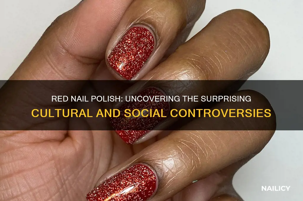 why is red nail polish controversial