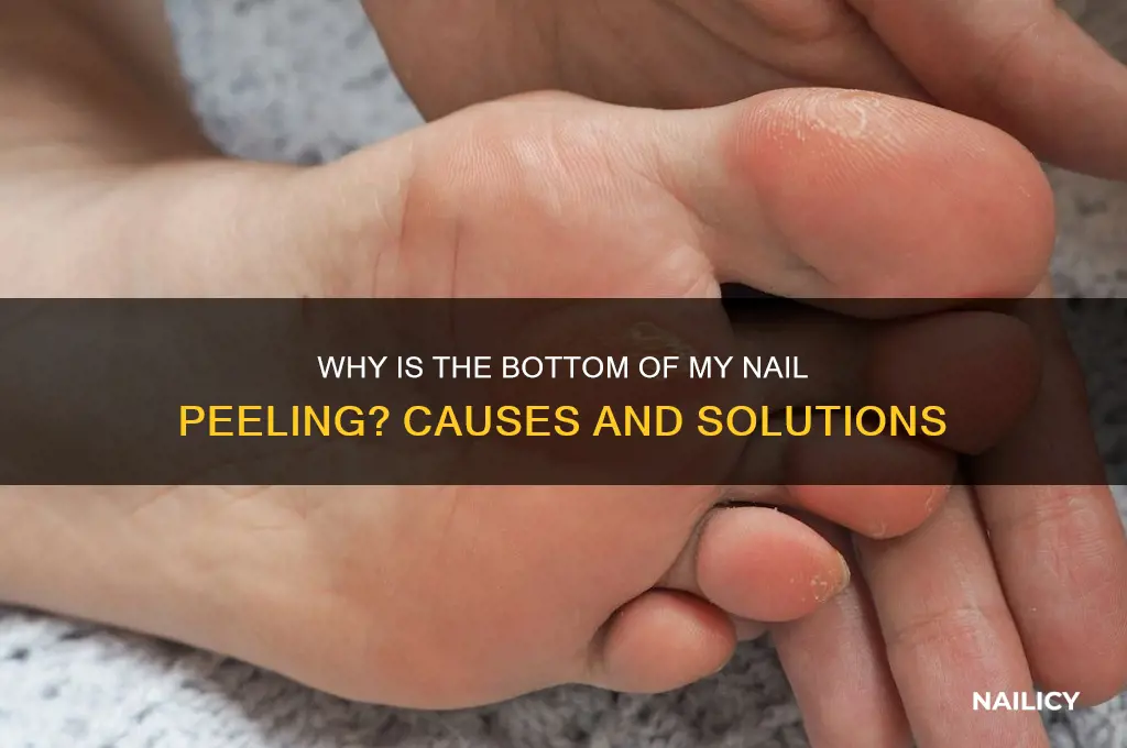 why is the bottom of my nail peeling
