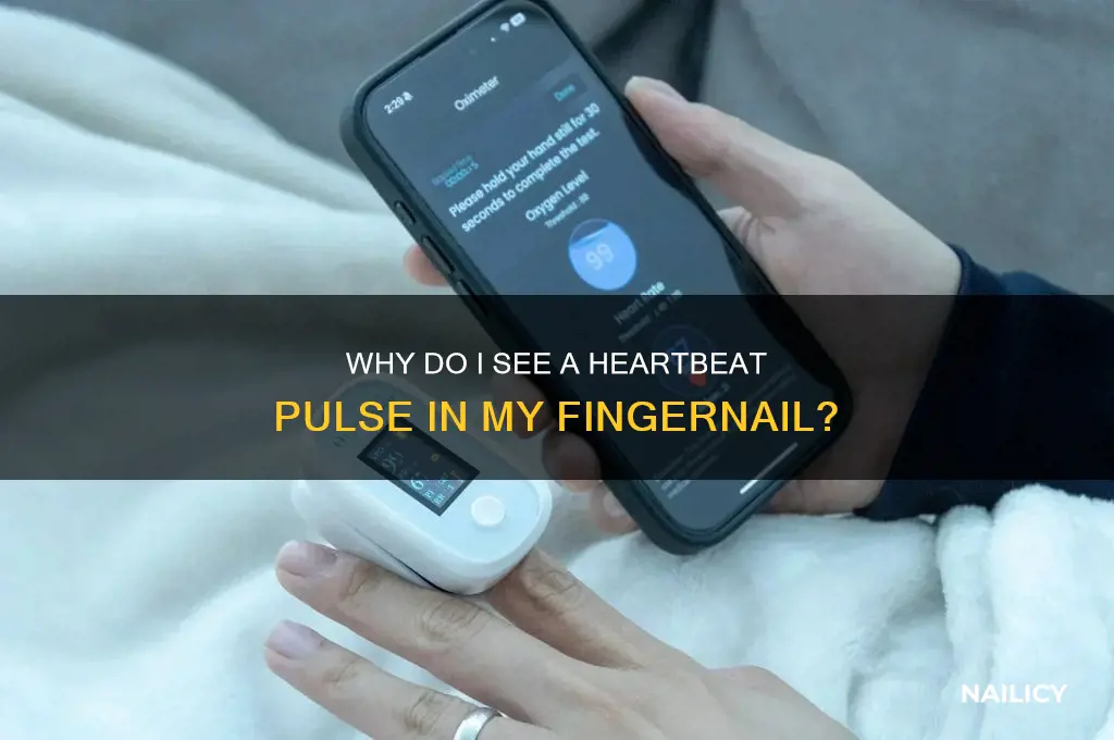 why is there a heartbeat on my nail