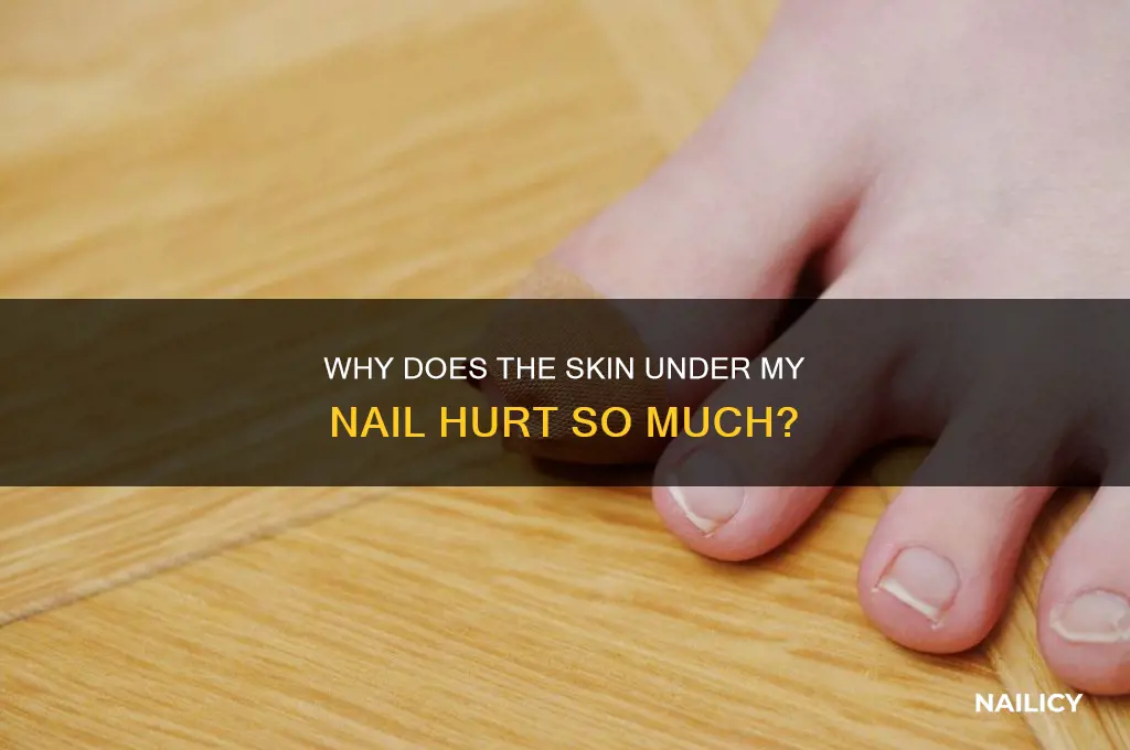 why is under my nail so sore