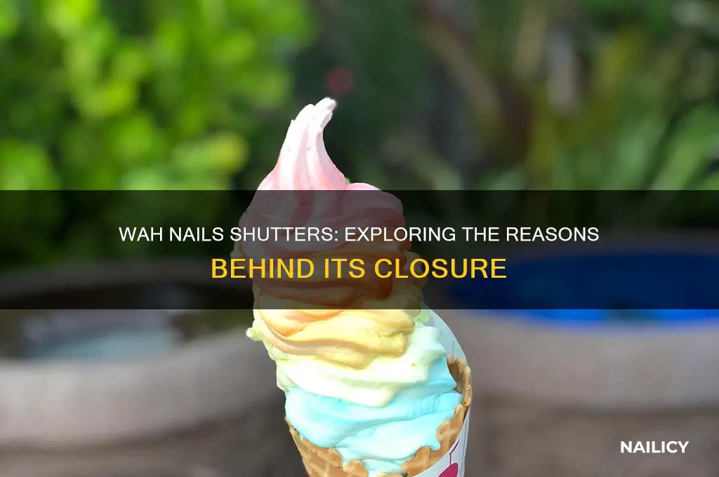 why is wah nails closing