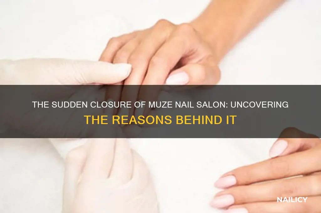 why muze nail salon closed