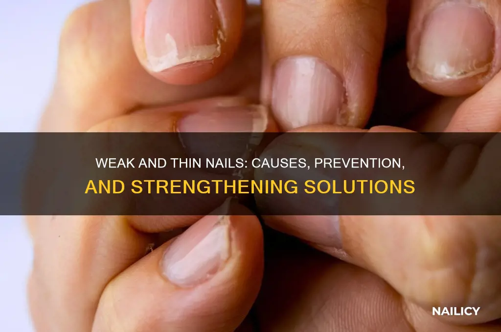why my nails are thin and weak