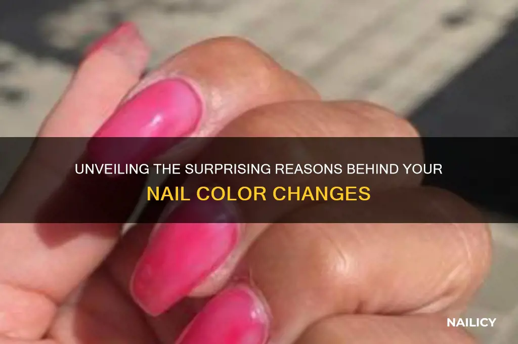 why nail colour change