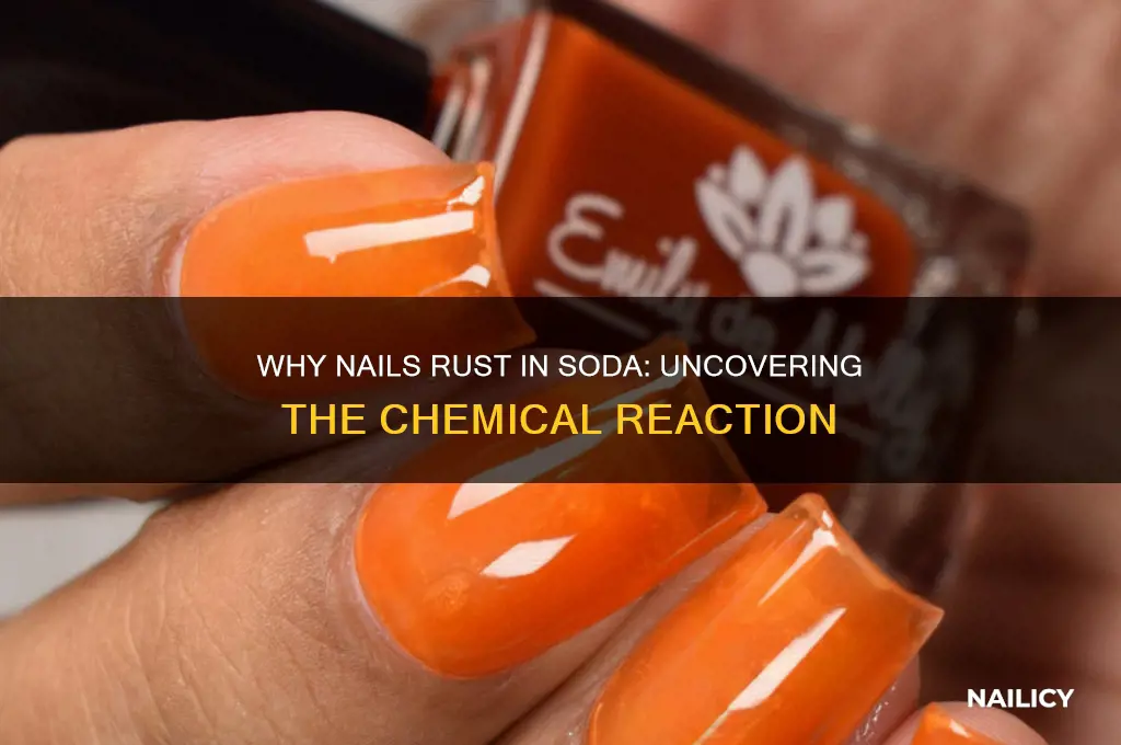 why nail corrodes in soda