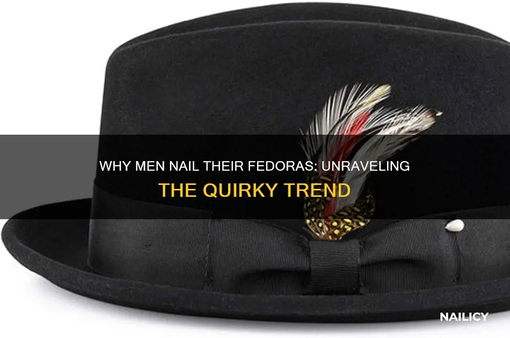 why nail in mans fedora