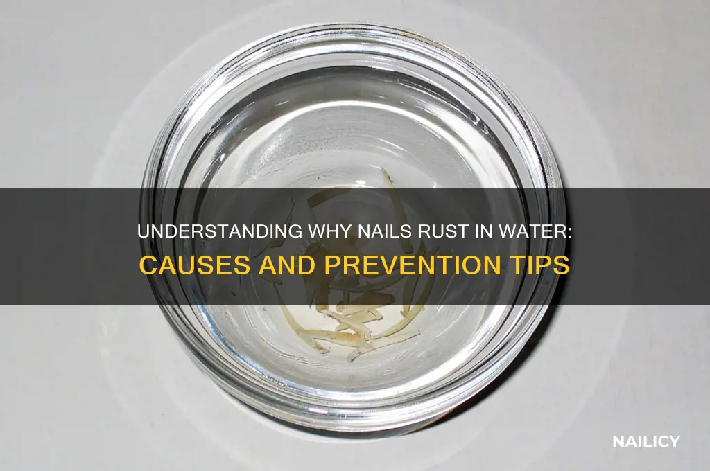 why nails rust in water