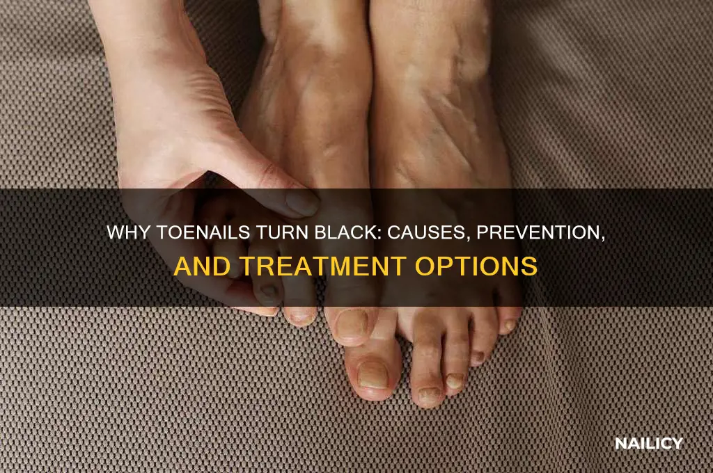 why nails turn black toenails