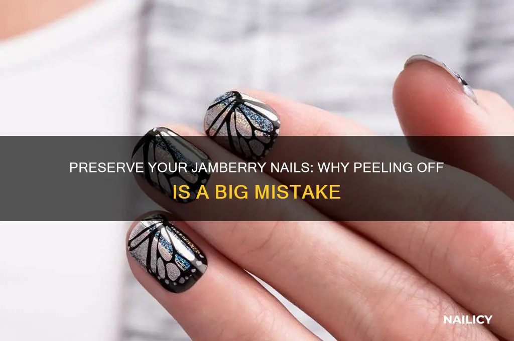why not to peel off jamberry nails