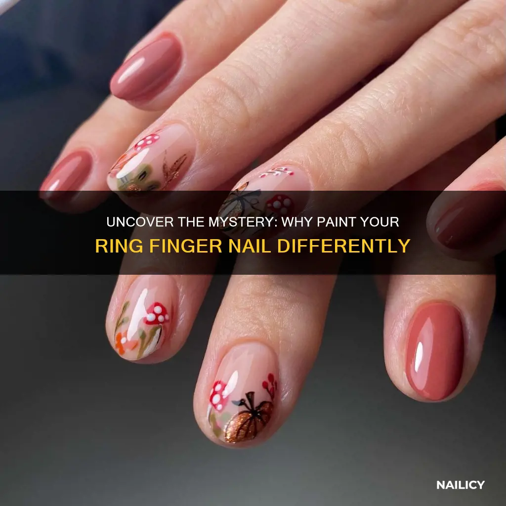 why paint ring finger nail different